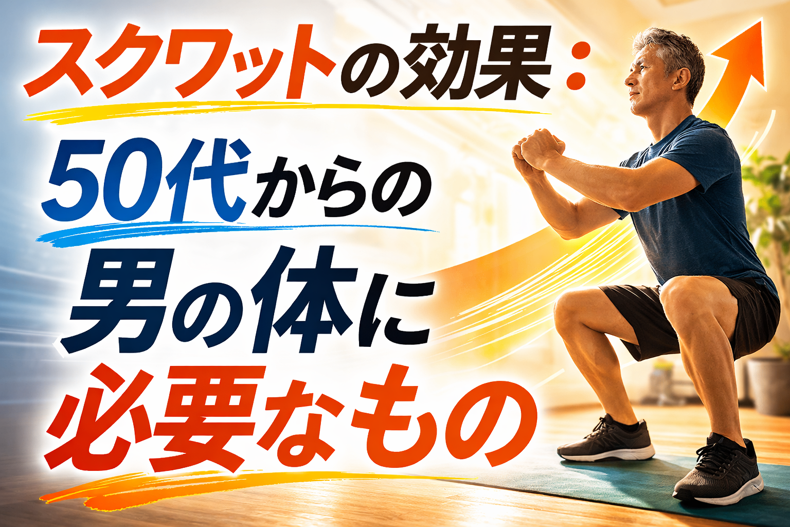 スクワットの効果：50代からの男の体に必要なもの